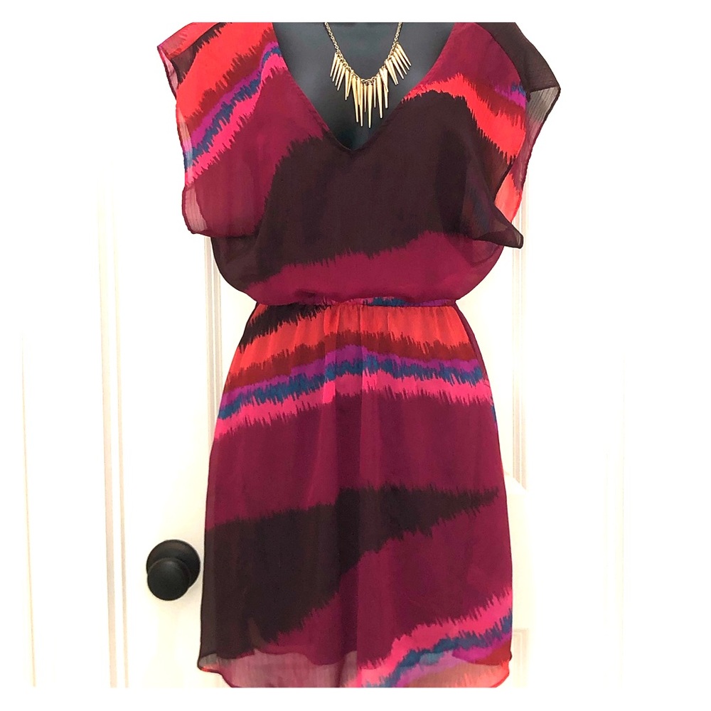 Express Cinched Waist Sleeveless Dress